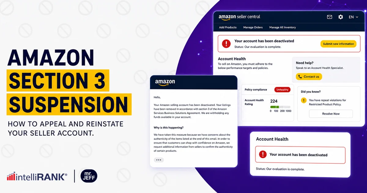 Amazon Section 3 Suspension: How to Appeal and Reinstate Your Seller Account